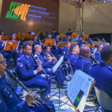 Banda da FAB se apresentando